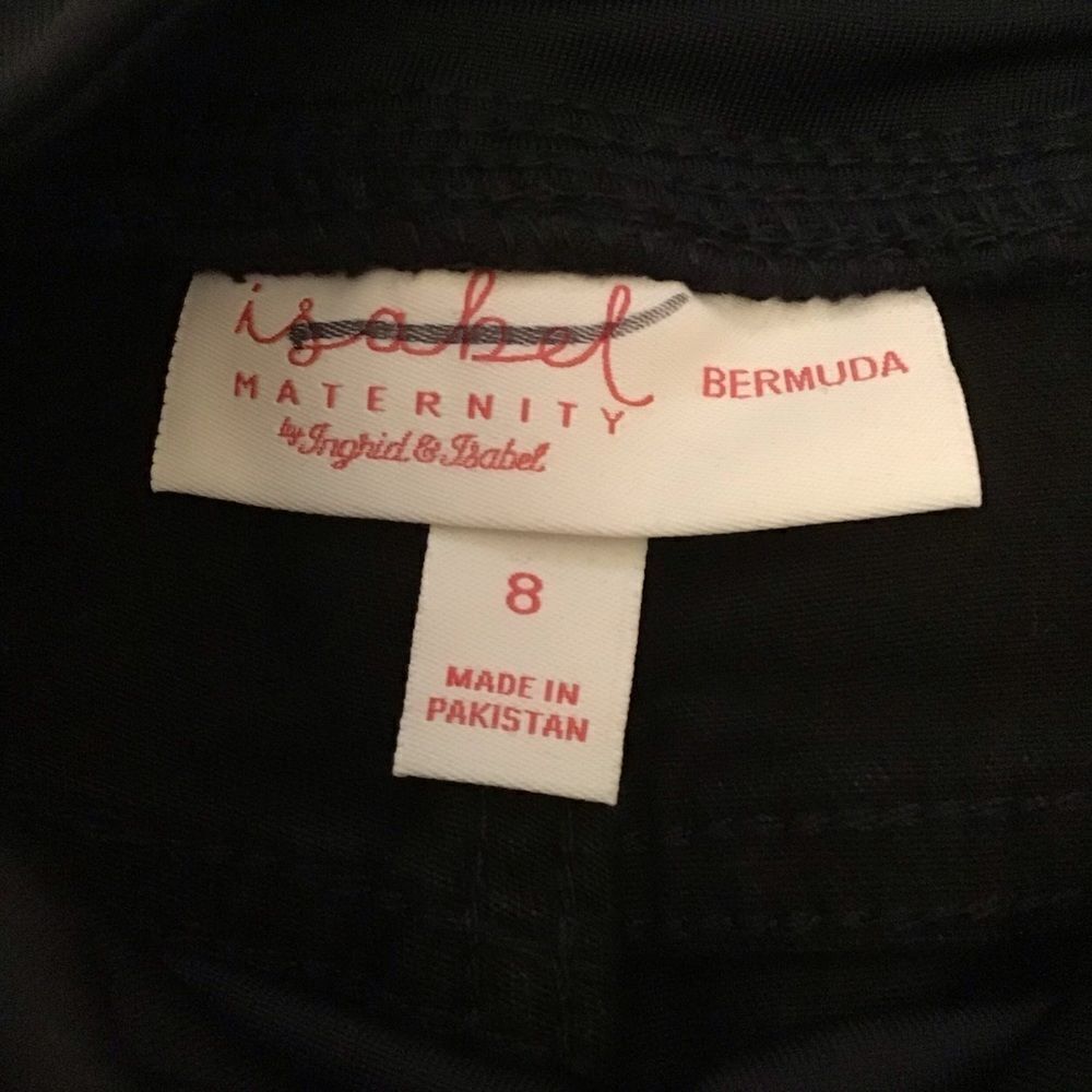 Isabel Maternity Crossover Panel Bermuda Shorts‎ 8 - Picture 4 of 5